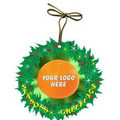 Orange Gift Shop Wreath Ornament w/ Mirrored Back (12 Sq. In.)